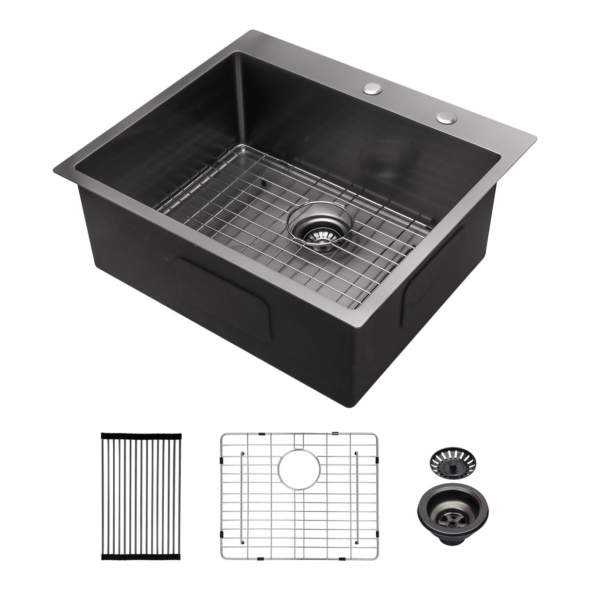 Topmount Kitchen Sink 16 Gauge, Single Bowl