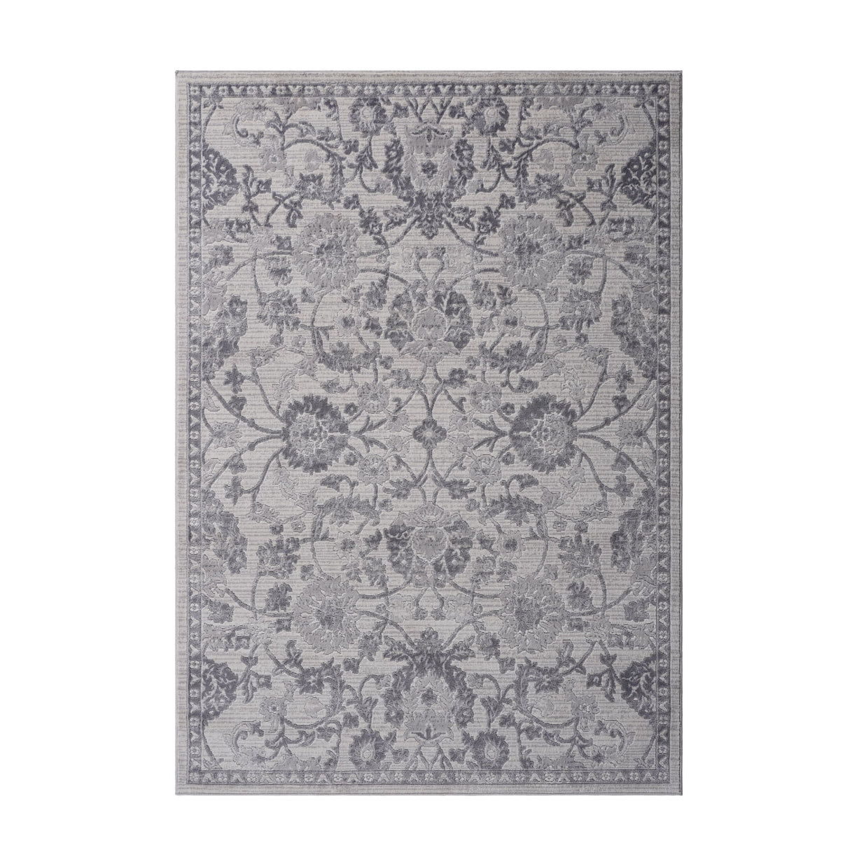 Marfi - 8' X 10' Oriental Area Rug - Gray / Silver