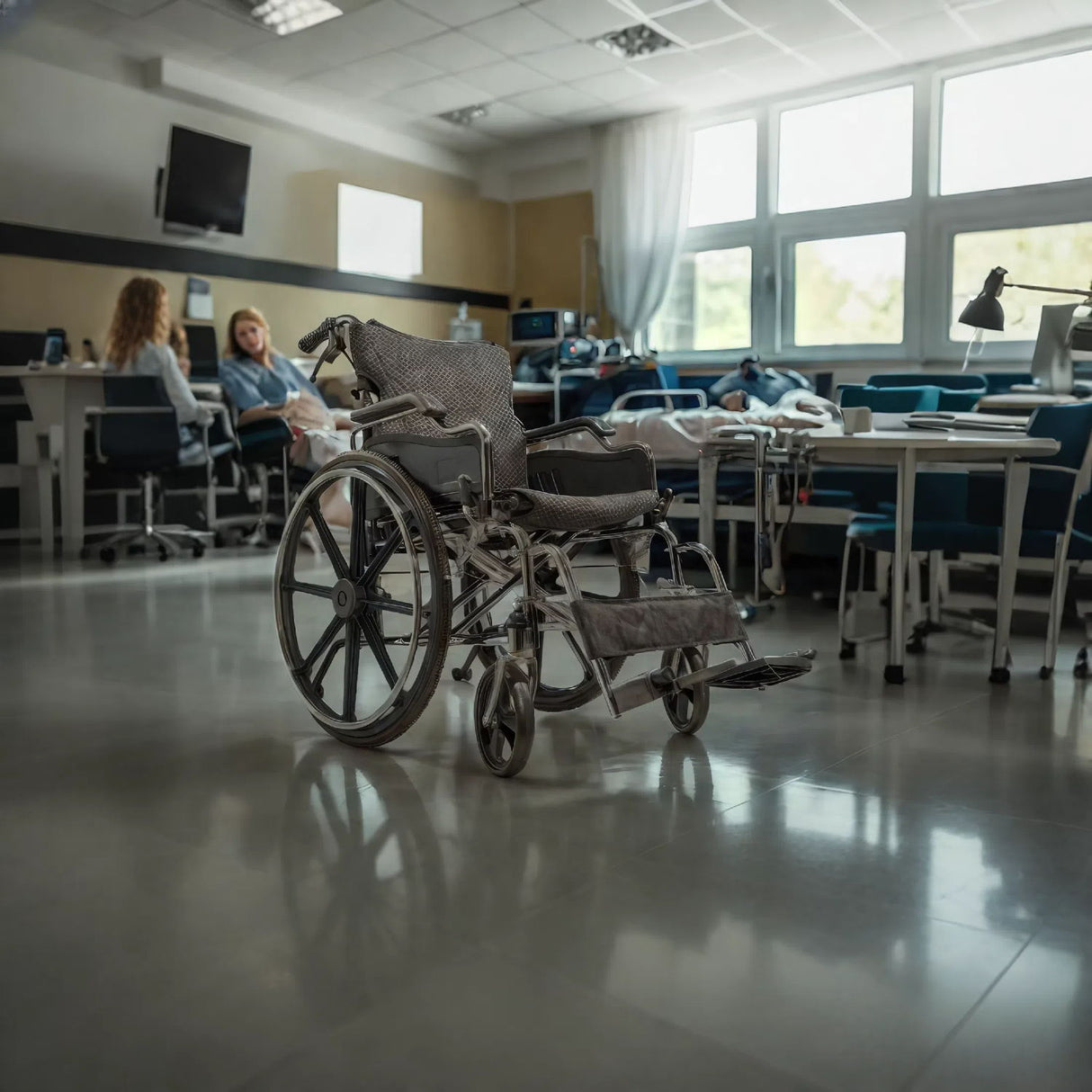 Heavy-Duty Manual Wheelchair For Adults With Double X Force Support