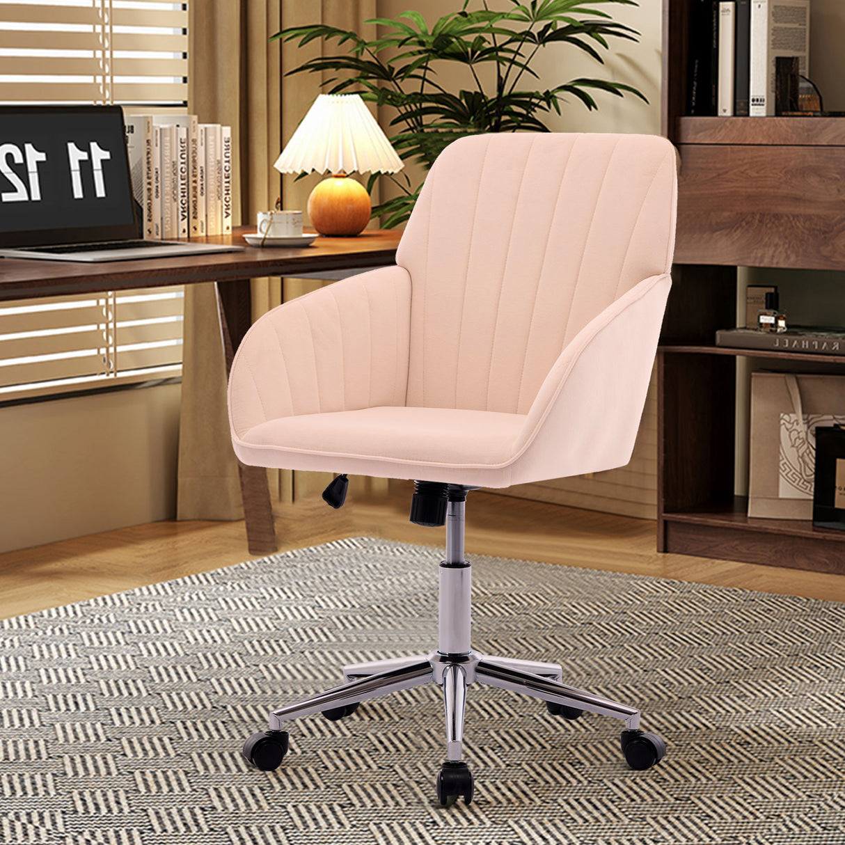 Adjustable Ergonomic Office Chair, Swivel Backrest Seat