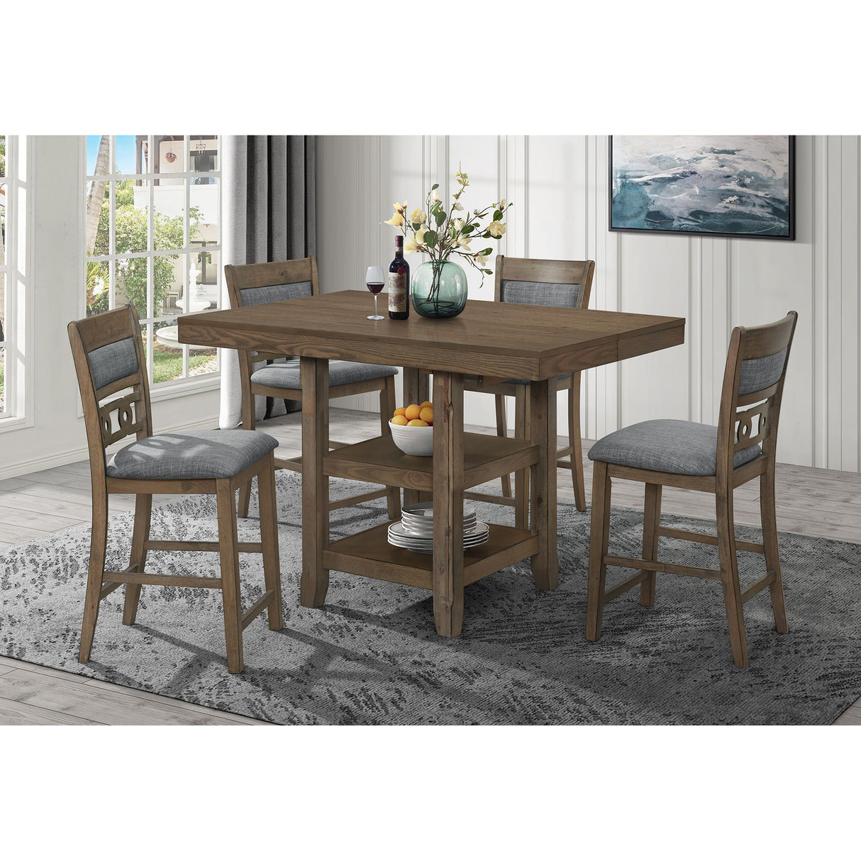 Davis - Barstool (Set of 2) - Gray