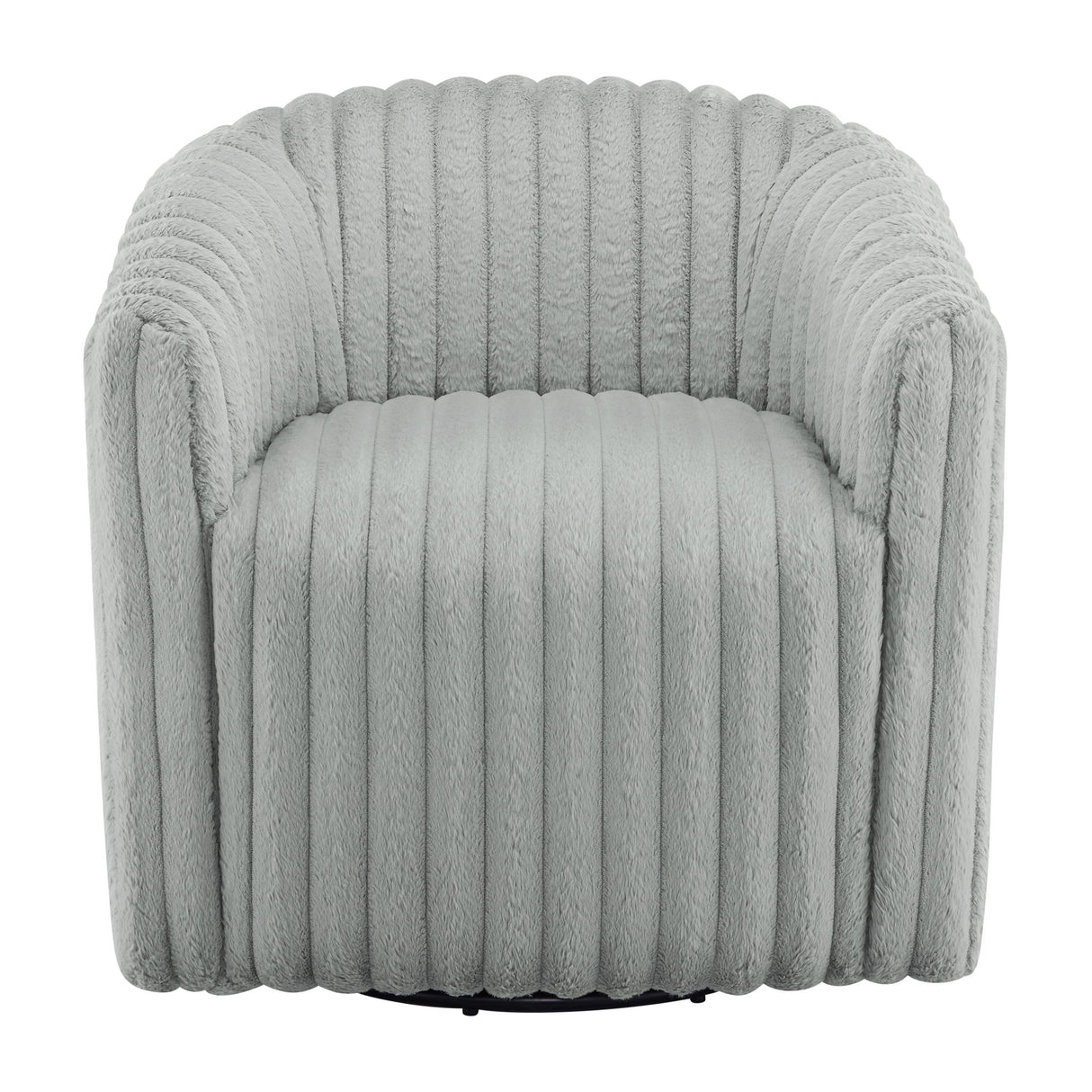 Alexa Barrel Swivel Chair - Grey