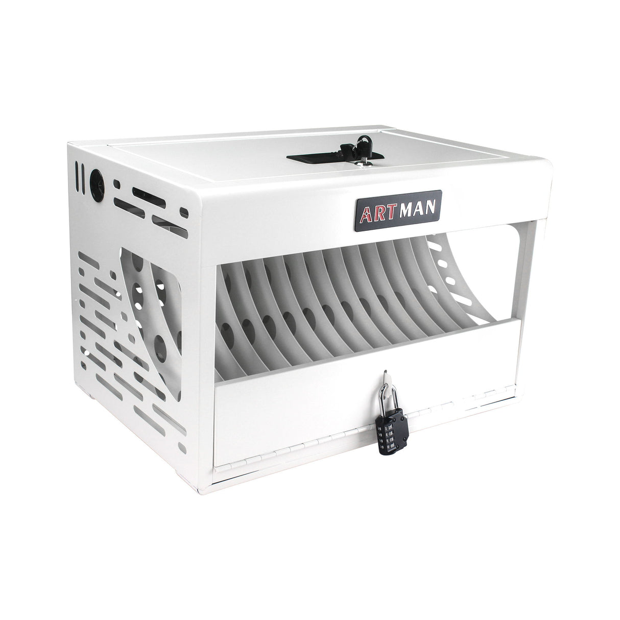 16 Bay Charging Cabinet For Laptop book, Locking Charging Station