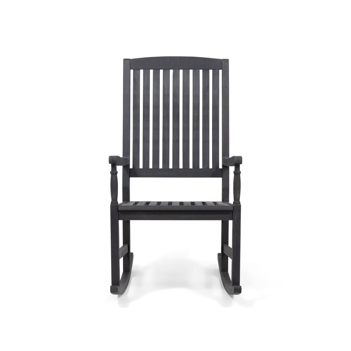 Muse - Outdoor Acacia Rocking Chair With Slat Design - Teak