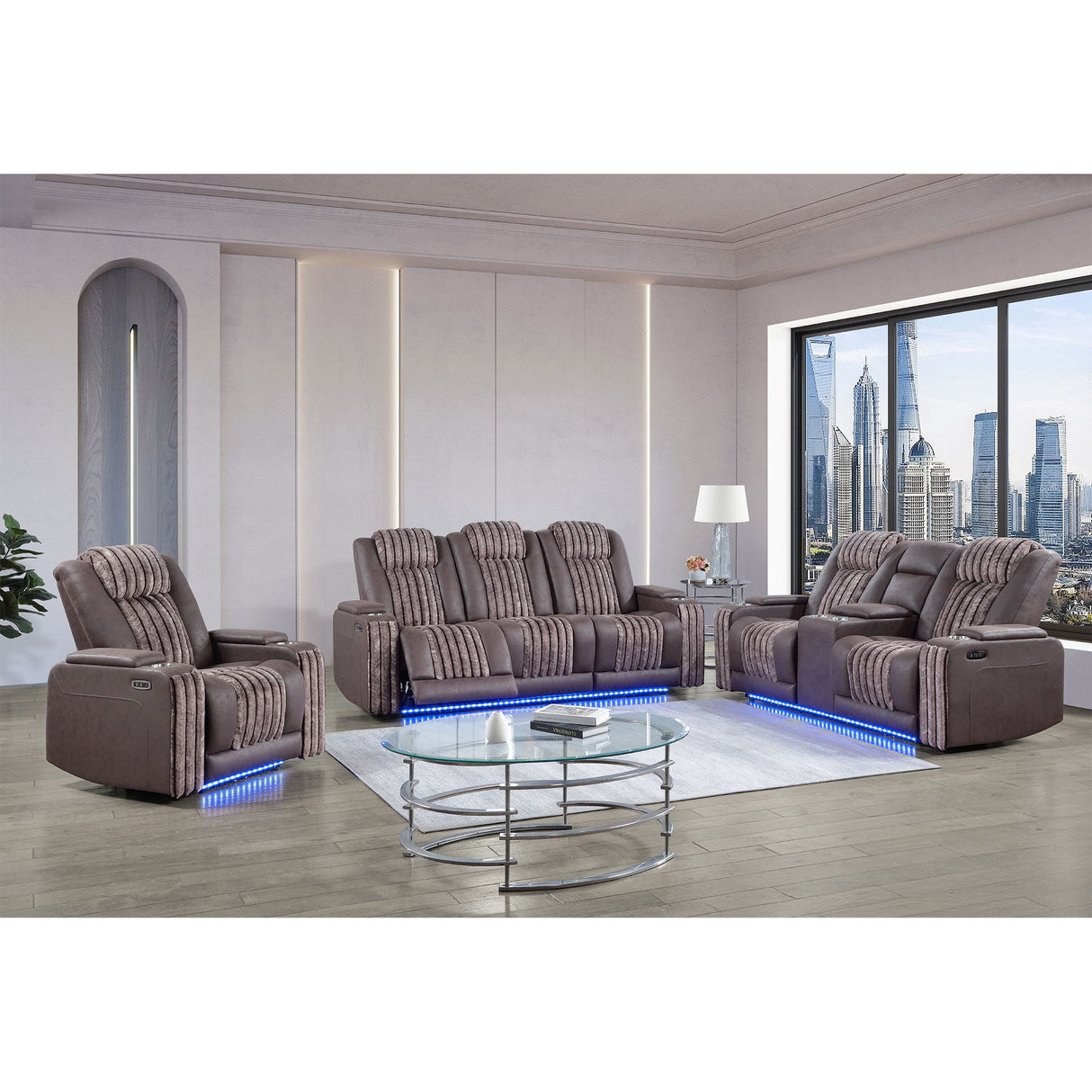 Duran - Power Reclining Sofa With Power Headrest