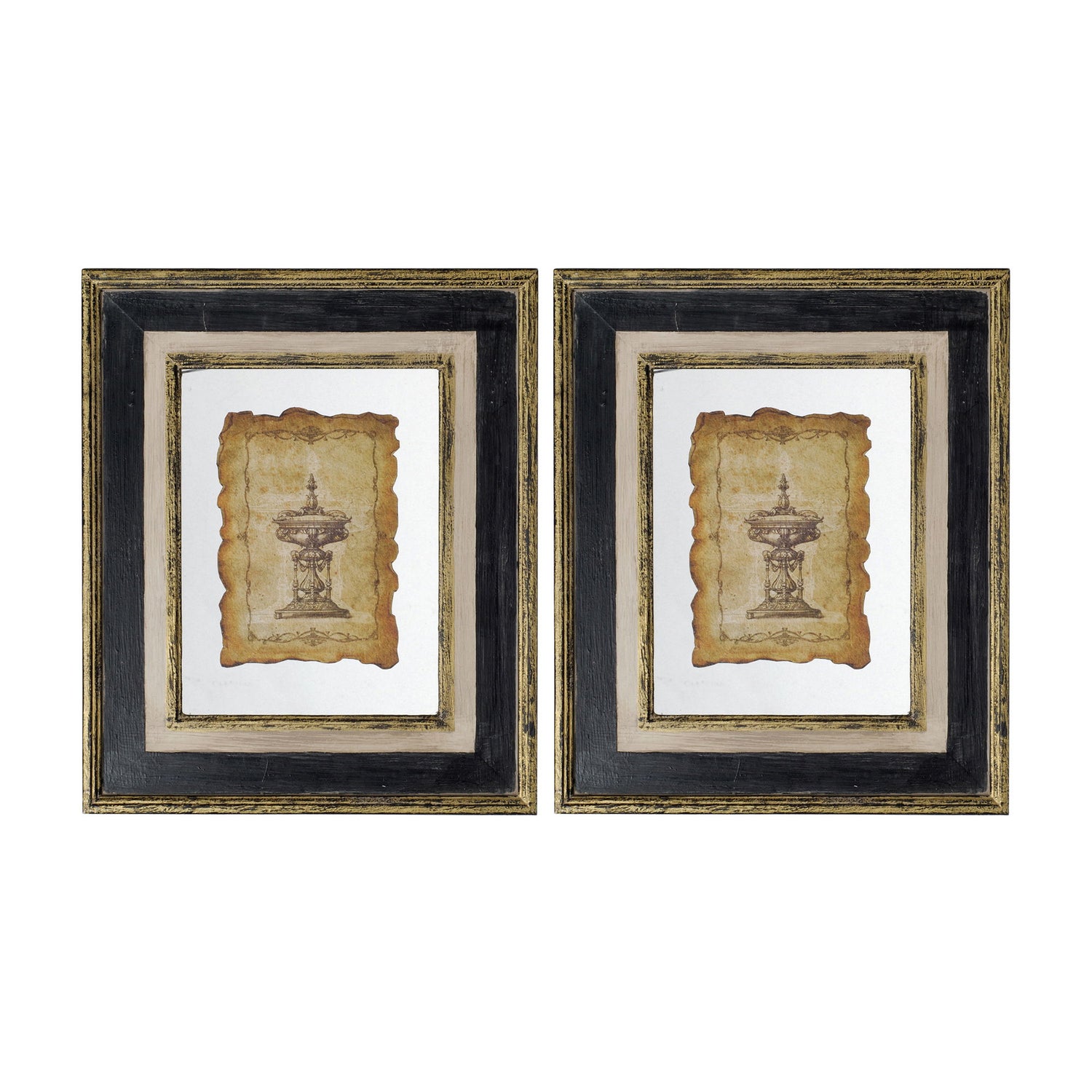 Lucian - Framed Antiqued Sculpture Print
