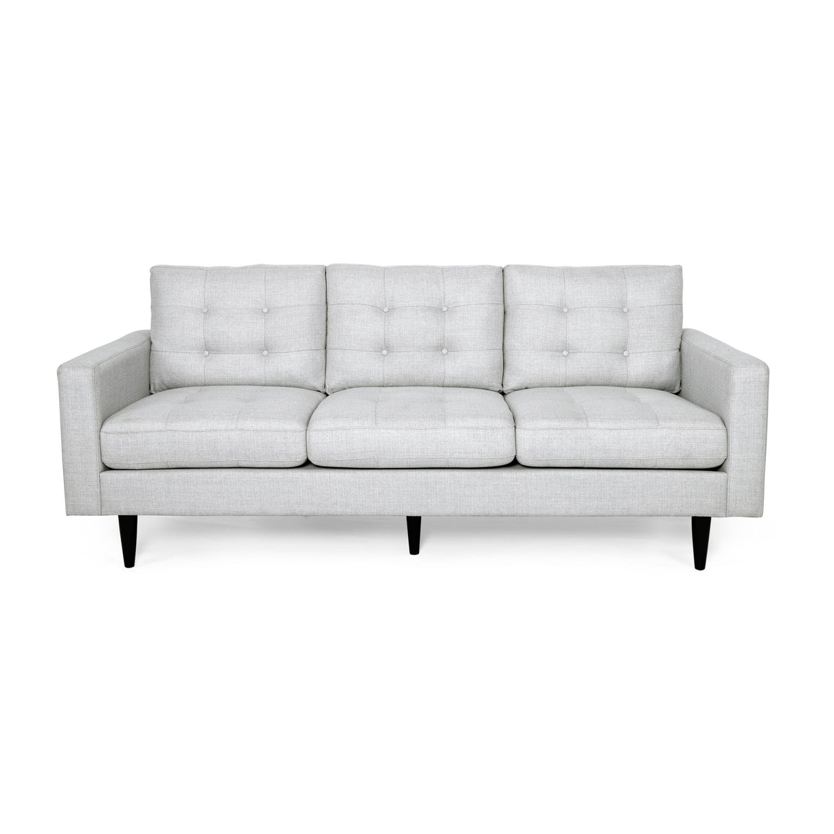 Jenny - Contemporary Tufted Fabric 3 Seater Sofa