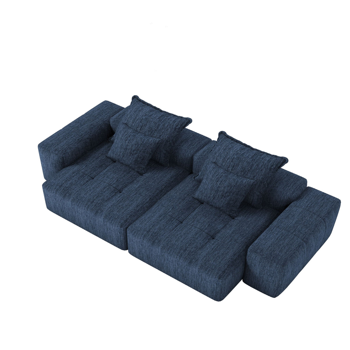 Modern Oversized Diy Combination Modular Sectional Sofa With Pillows