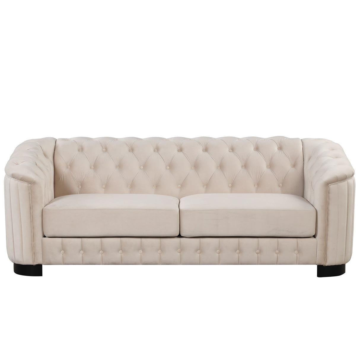 Sofa With Thick Removable Seat Cushion, 3 Seater