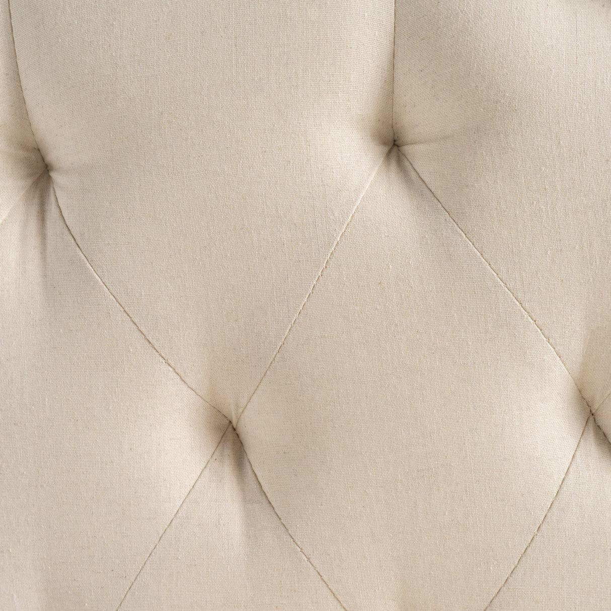 Queen & Full Size Headboard With Diamond Tufting And Nailhead Trim - Beige