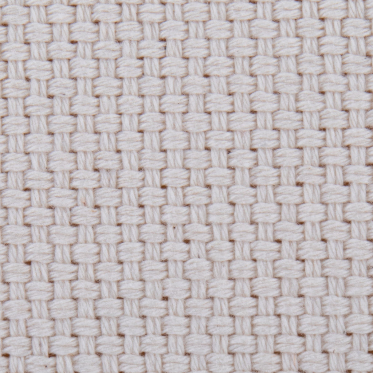 Large Round Pouf - Knitted Beige