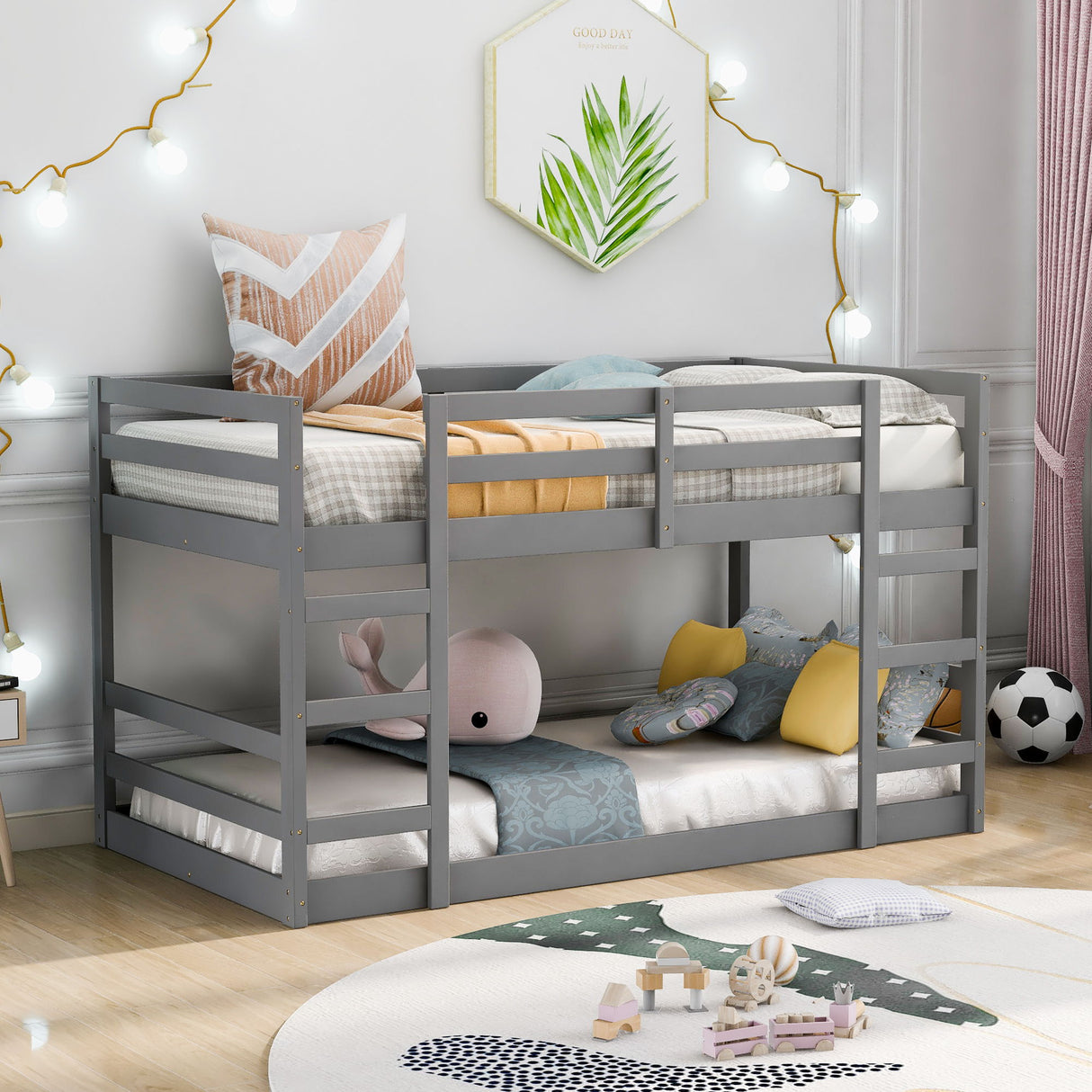 Crafted Bunk Bed With Ladder