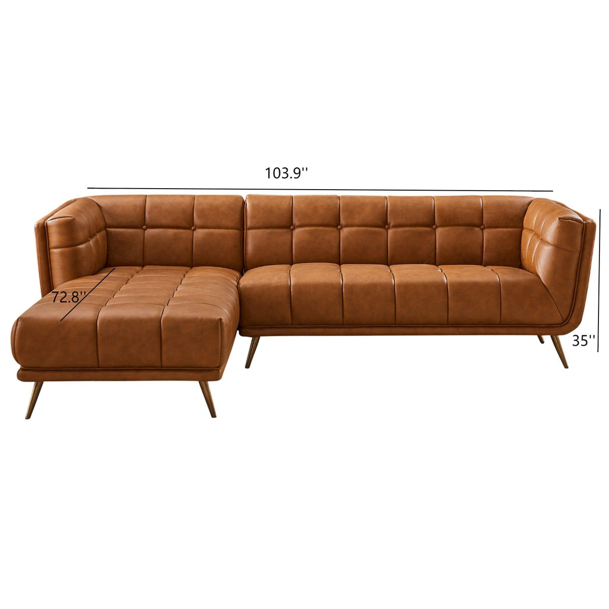 Addison - L Shape Sectional Sofa Tufted