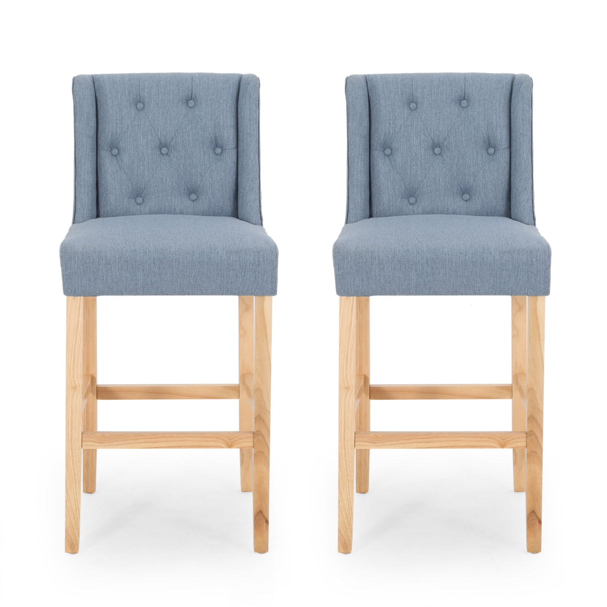 Ethereon - Tufted Counter Stool (Set of 2)