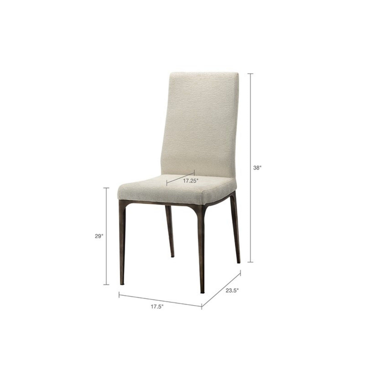 Captiva - Dining Side Chair With Upholstery (Set of 2) - Cream