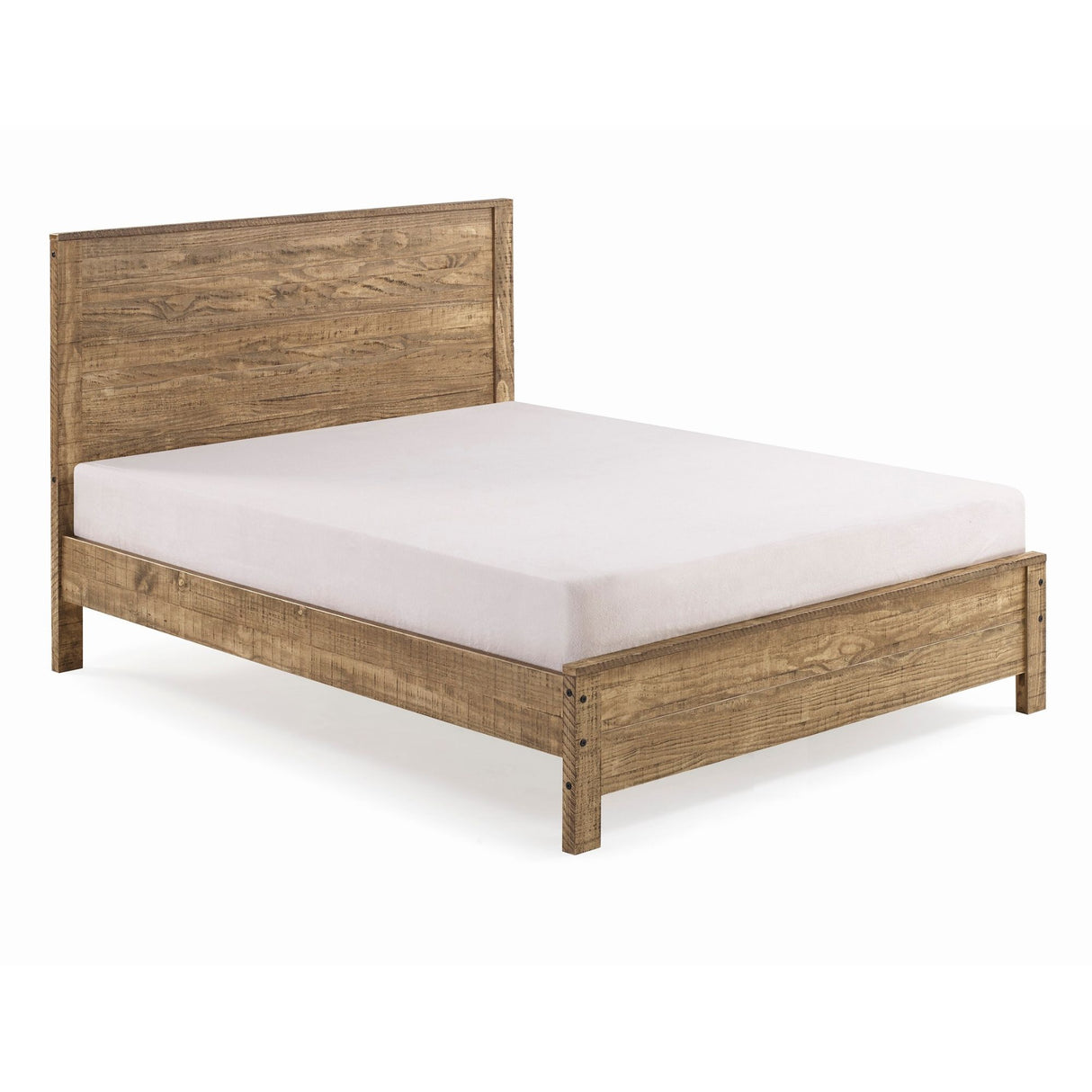 Albany - Bed Frame With Headboard, Heavy Duty Modern Rustic Design