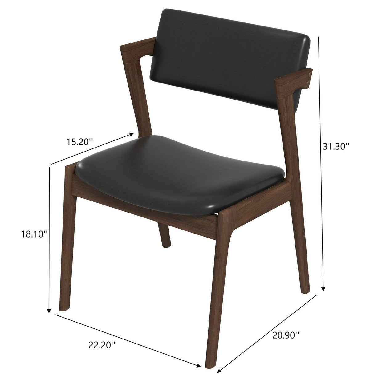 Edwin - Mid-Century Modern Dining Chair (Set of 2)