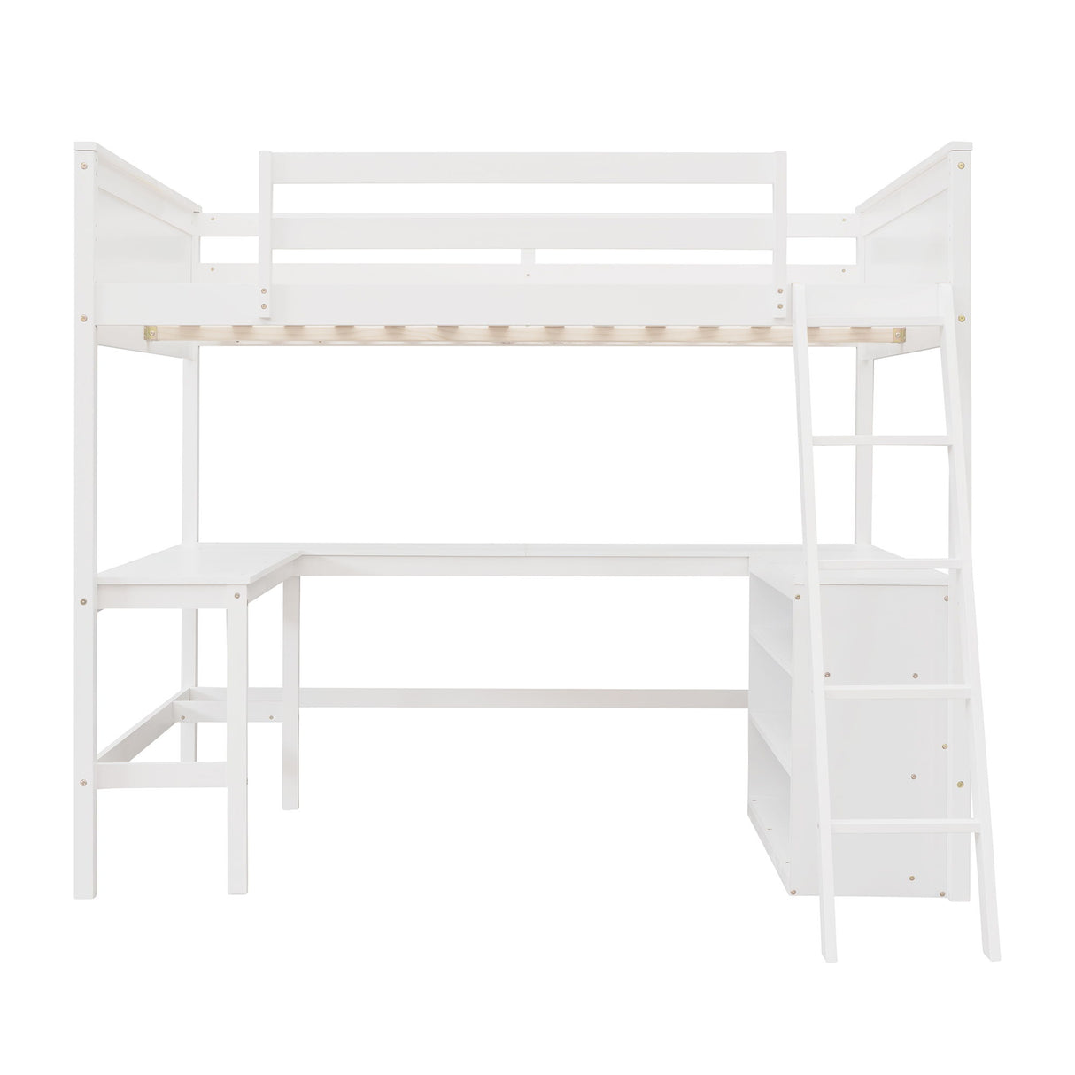 Loft Bed With Shelves With Desk