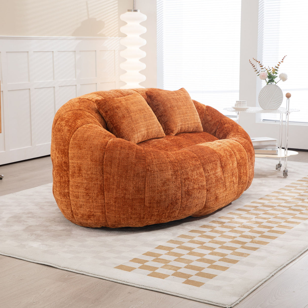 Bean Bag Lazy Sofa, Durable Comfort Lounger High Back Bean Bag Chair Couch