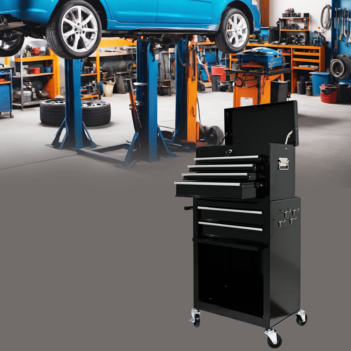 High Capacity Rolling Tool Chest With Wheels And Drawers, Storage Cabinet