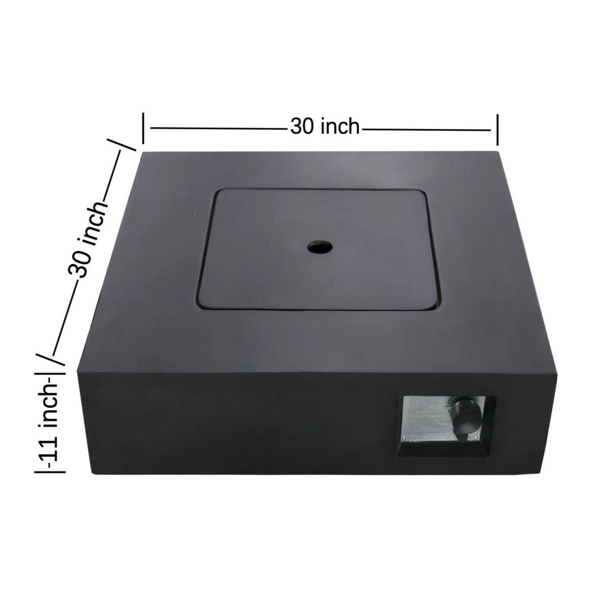 Reinforced - Propane & Gas Fire Pit Table - Charcoal