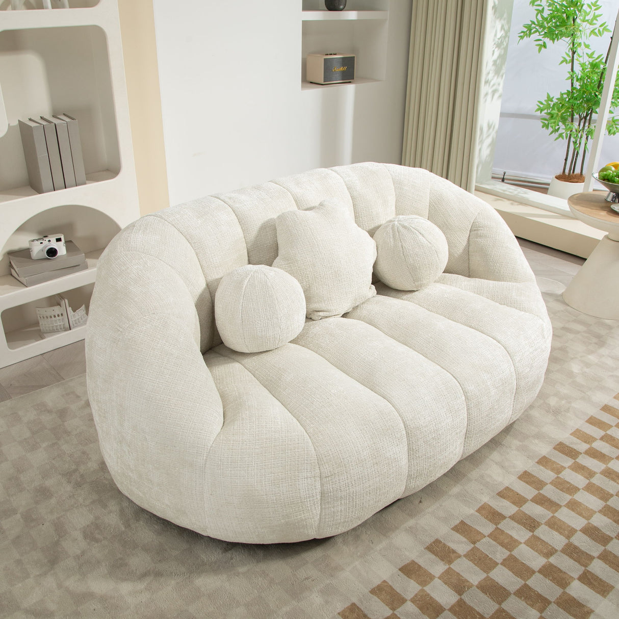 Bean Bag Lazy Sofa Durable Comfort Lounger High Back Bean Bag Chair Couch