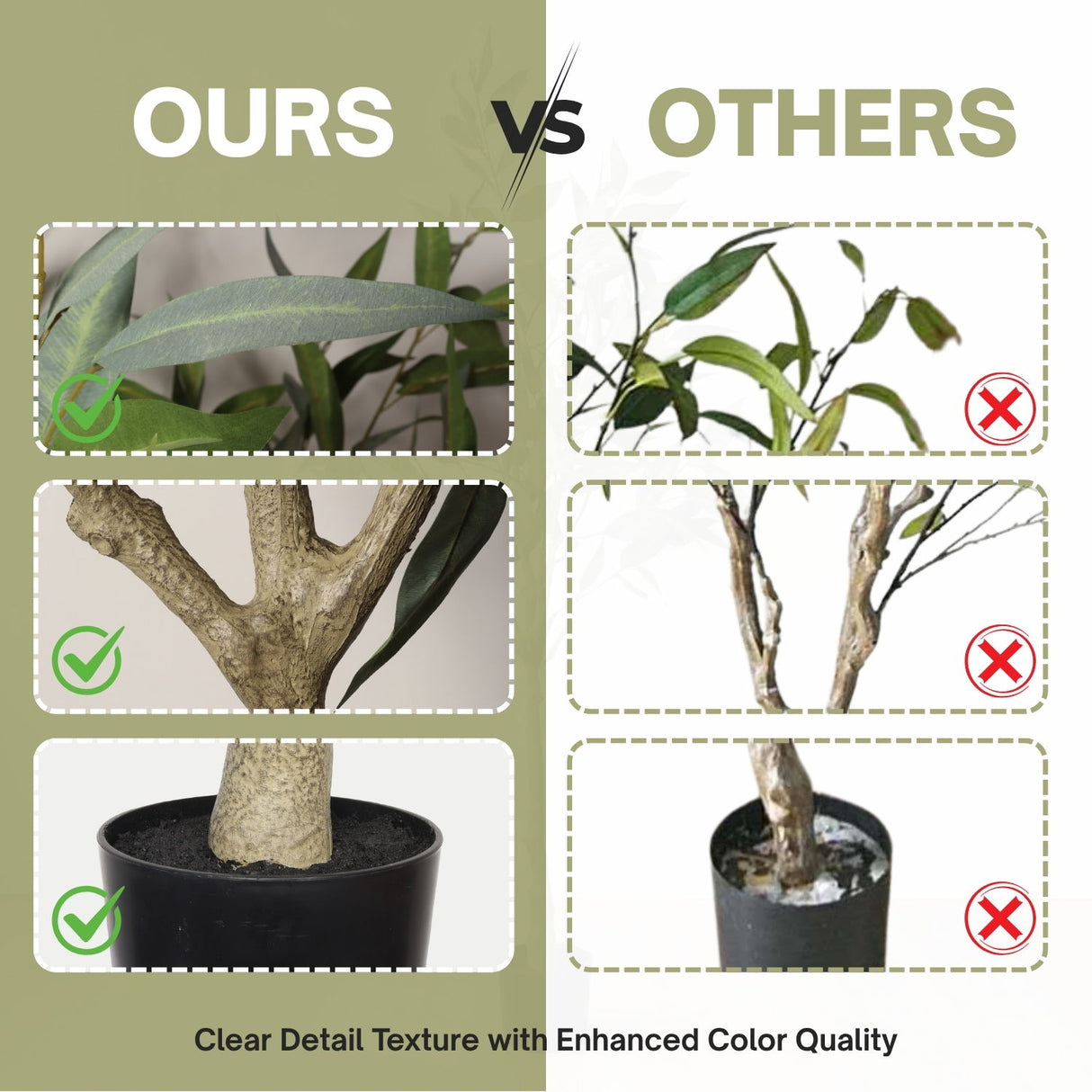 5Ft Realistic Artificial Eucalyptus Tree In Pot With Lush Leaves For Home Office Decor - Green Leaves