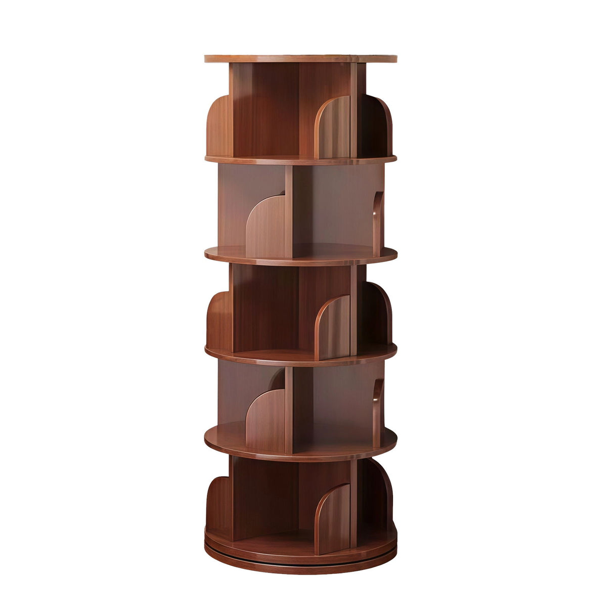 5 Tier Rotating Bookshelf, Spinning Design