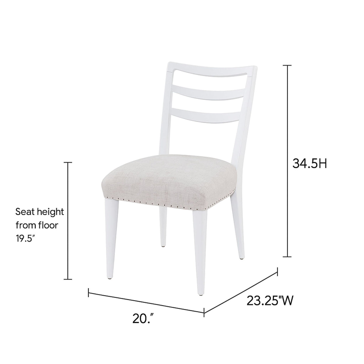 Ladderback Side Dining Chair (Set of 2)