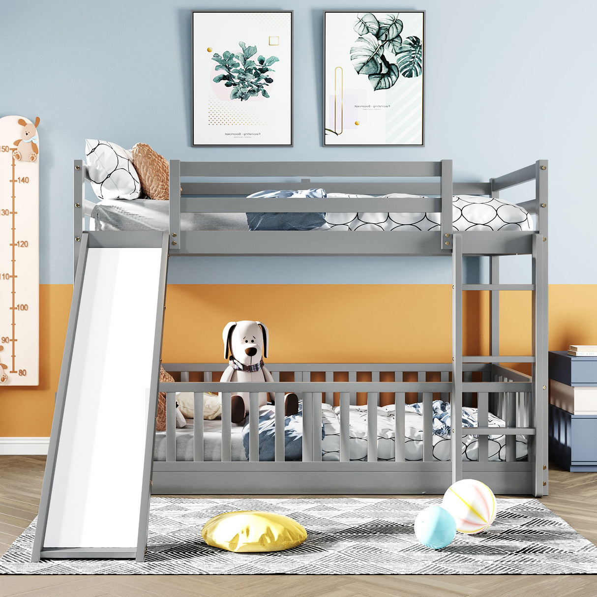 Functional Bunk Bed & Convertible Ladder And Slide