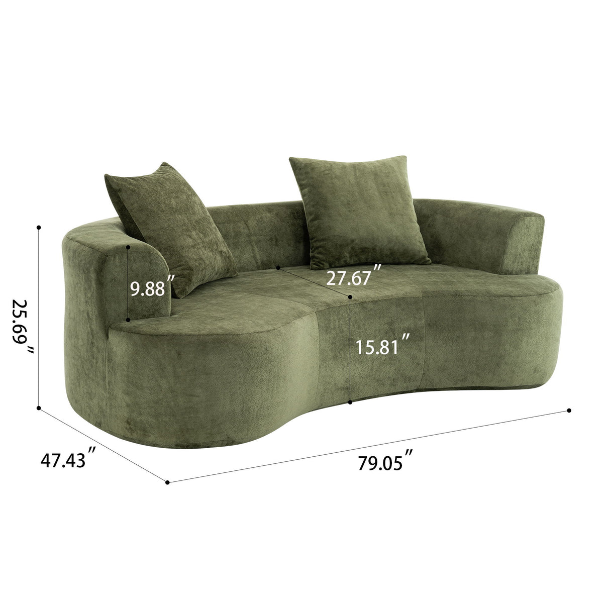 Cloud Modular Sectional Sofa With Chaise, With Deep Seat