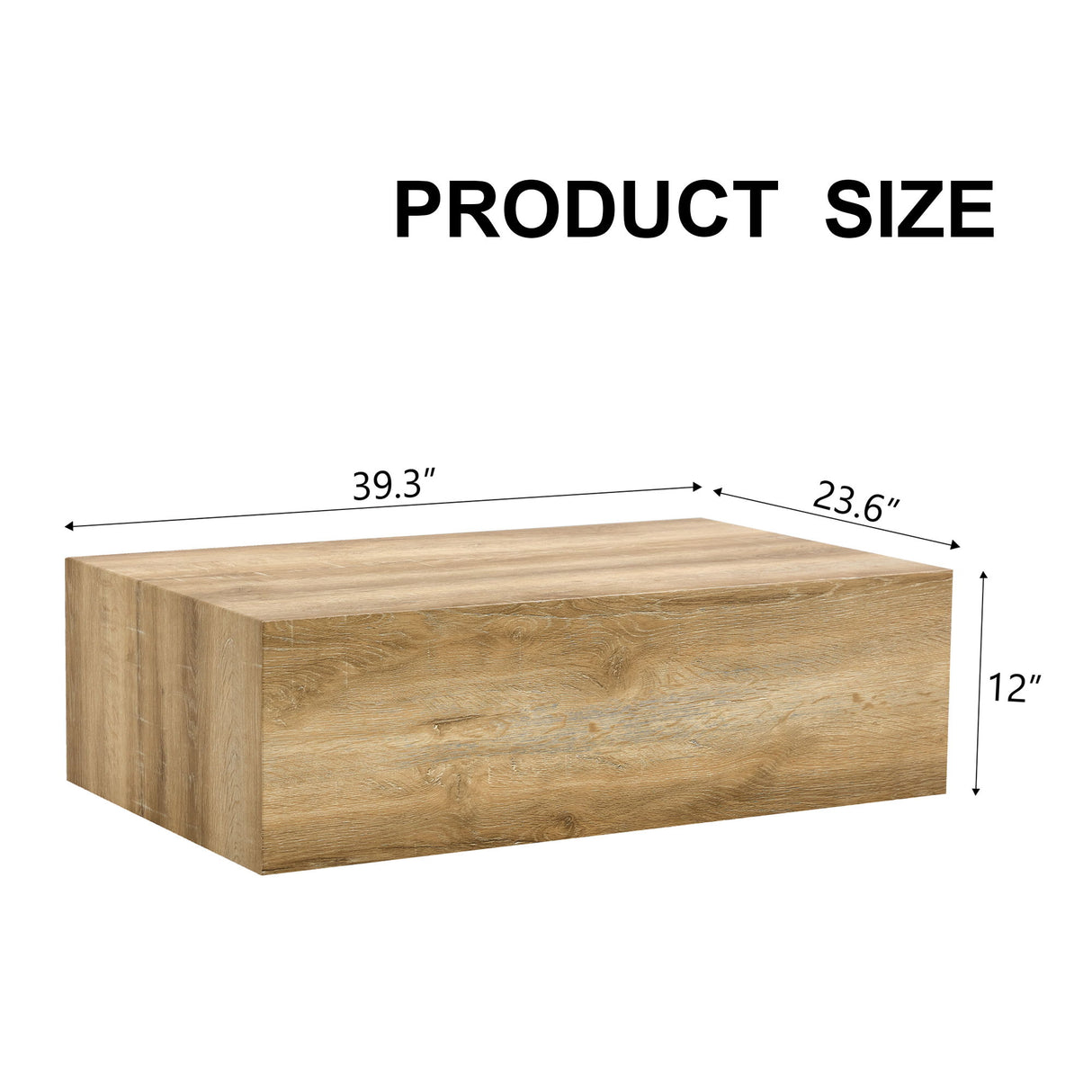 Modern Coffee Table With Smooth Light Wood Texture Patterns Material - Natural Wood