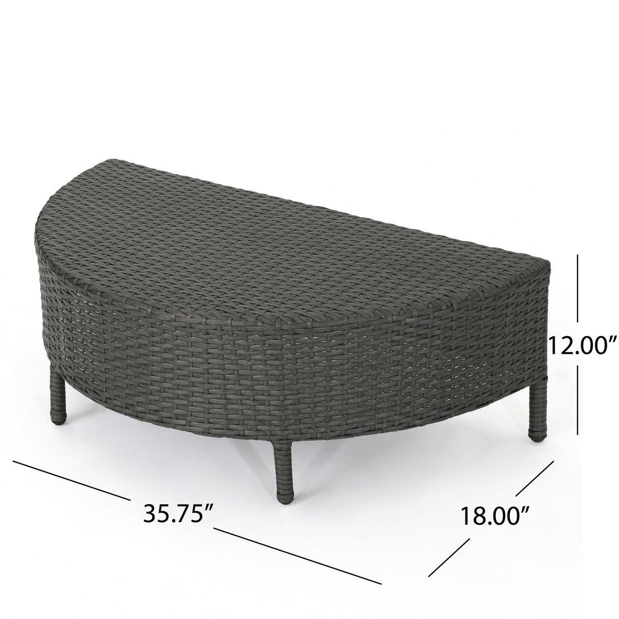 Pt Limon - Outdoor Coffee Table Half Round Design