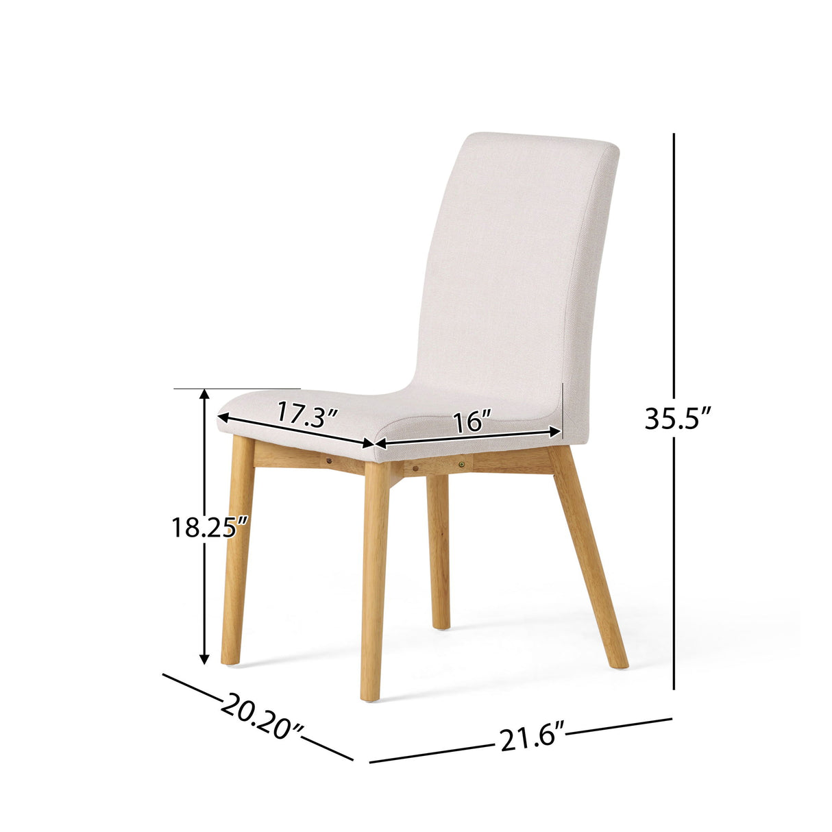 Scandinavian Modern Dining Chair Set