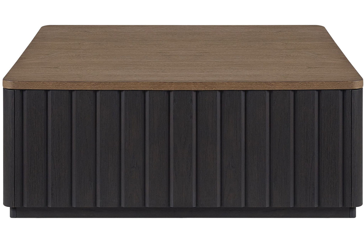 Channel - Cocktail Table With Casters - Black