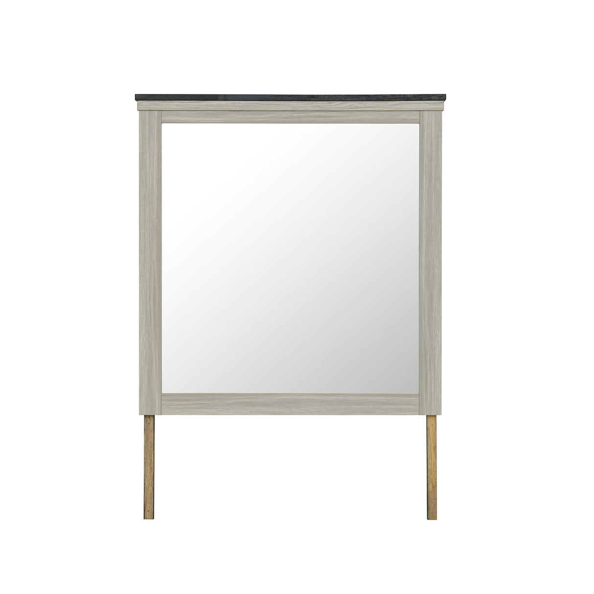Augusta - Mirror With Sleek Frame, Large Scale Mirror For Dresser - Beige Brown