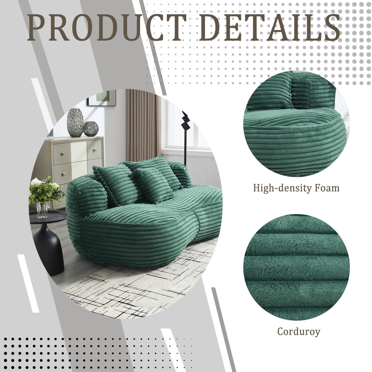 Bean Bag, Lazy Sofa Comfort Lounger High Back Chair