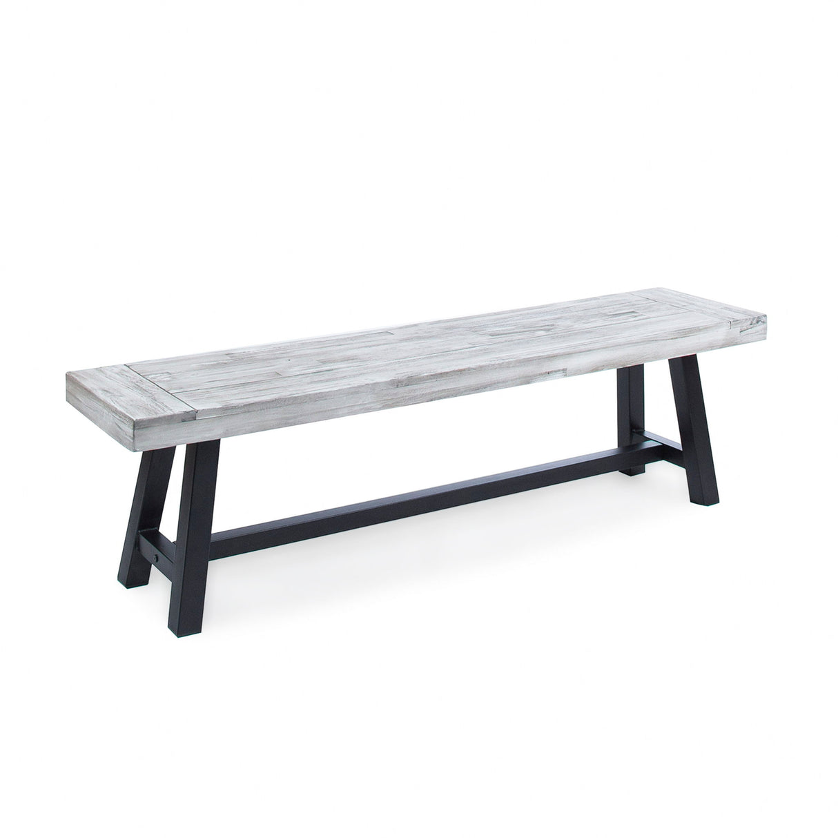 Tranquilizer - Outdoor Acacia Wood Bench With Slat Panel Design