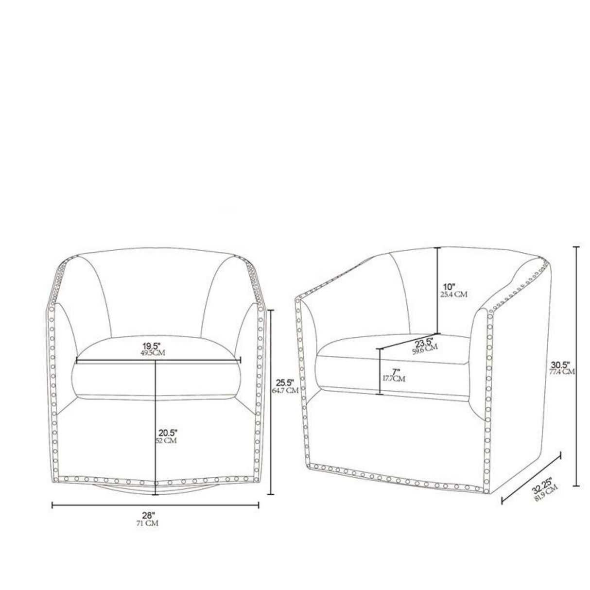 Luxurious Chair With 360 Degree Rotation