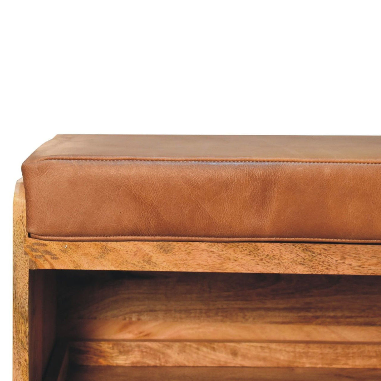Buffalo - Hide Pull Out Shoe Storage Bench