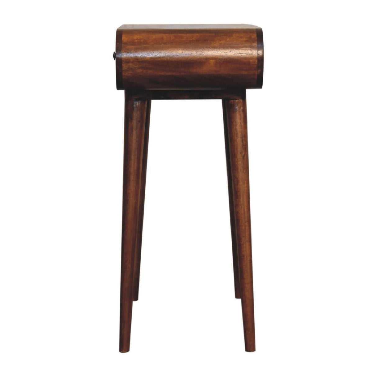 Mini Round Fold Vanity - Chestnut