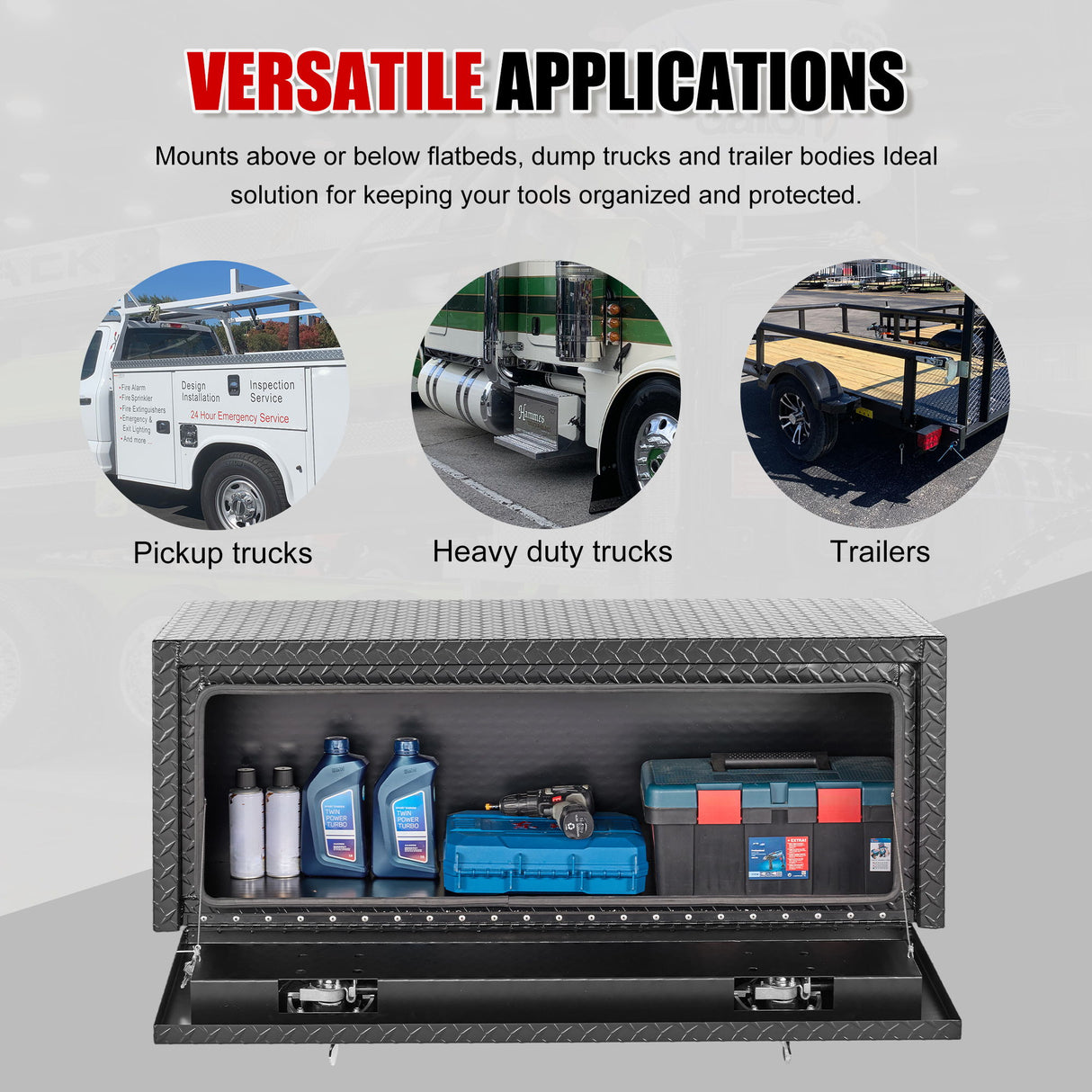 Pro Series - Underbody Truck Tool Box Waterproof Storage Chest