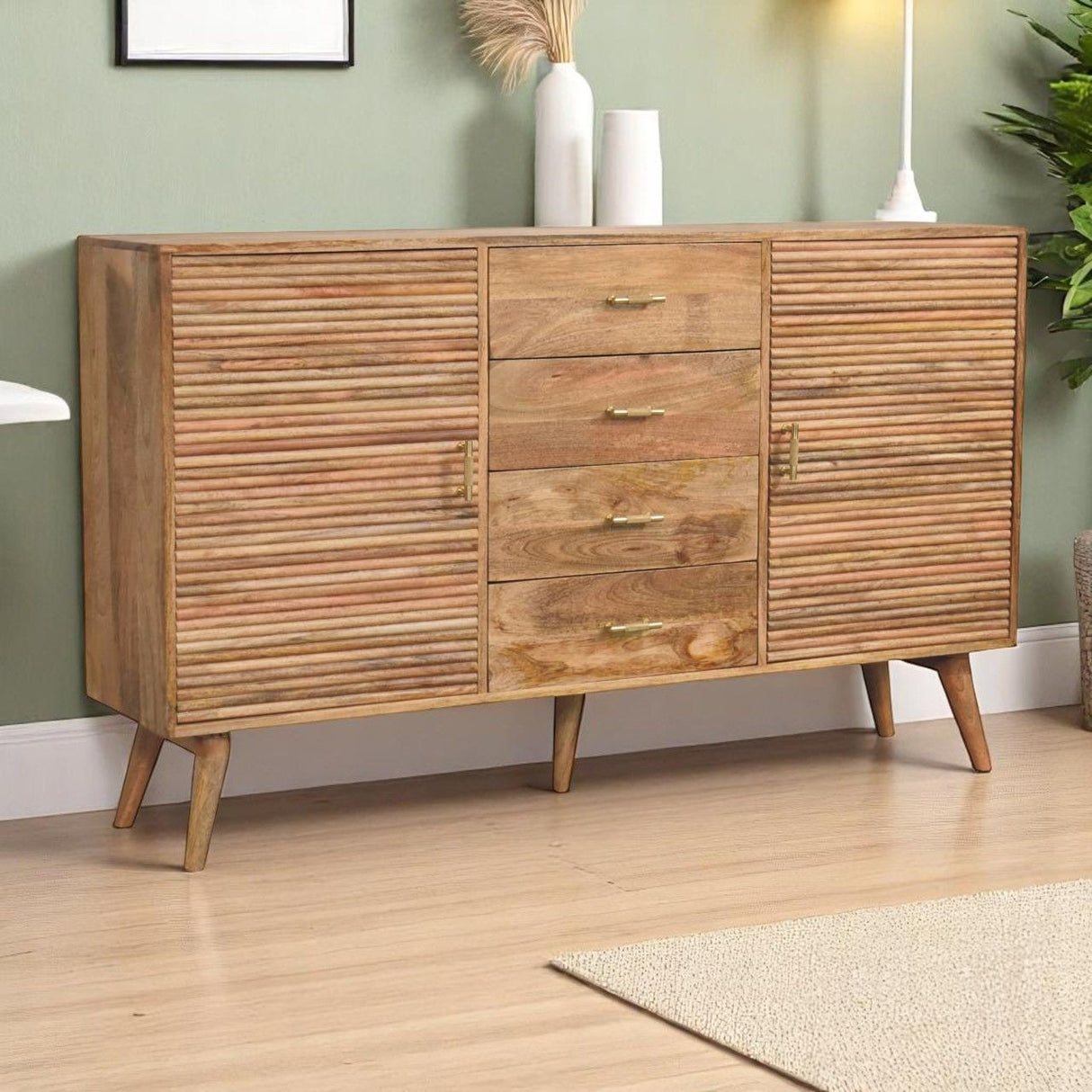 Soba - T Bar Large Nordic Chest - Oak