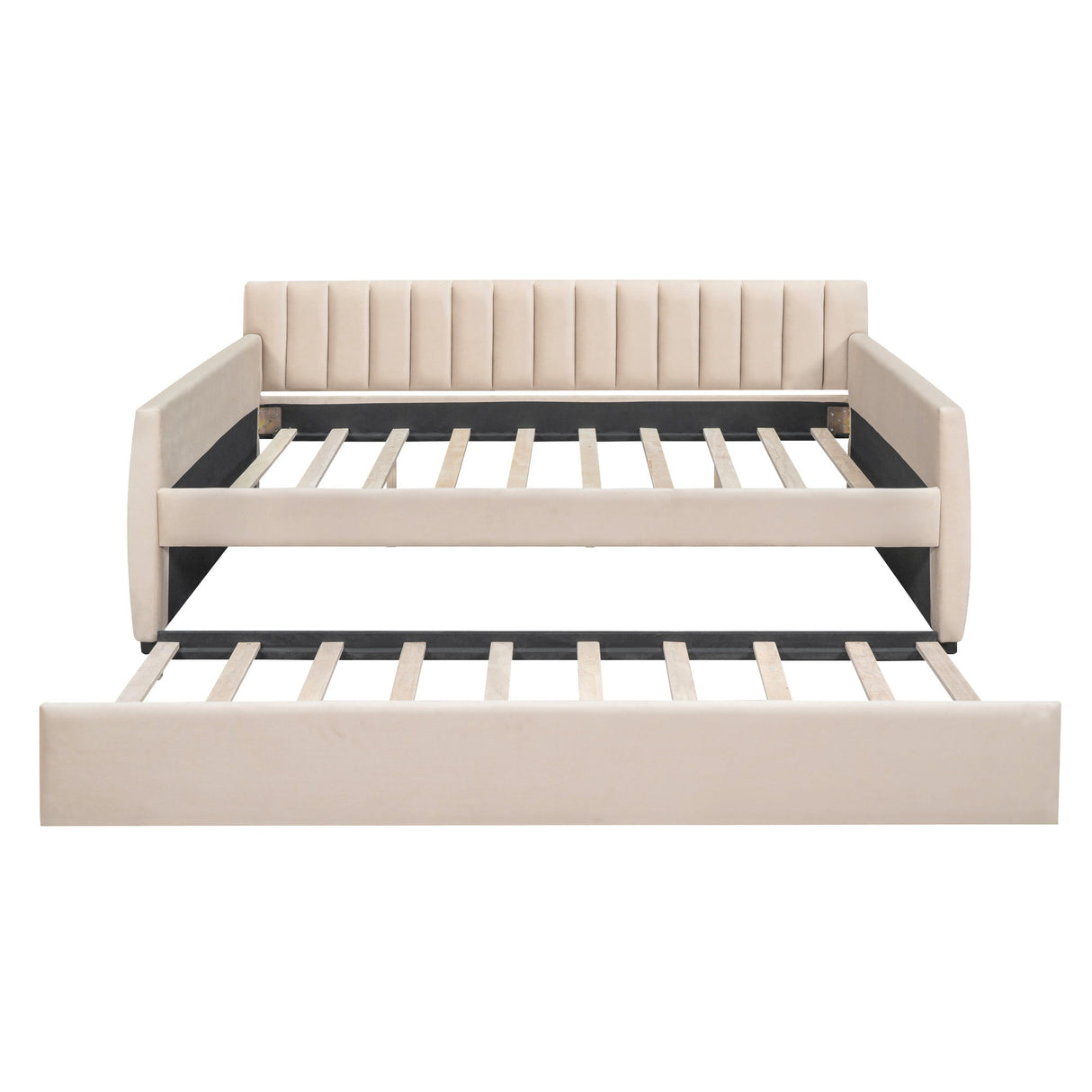 Upholstered Daybed With Slat Support