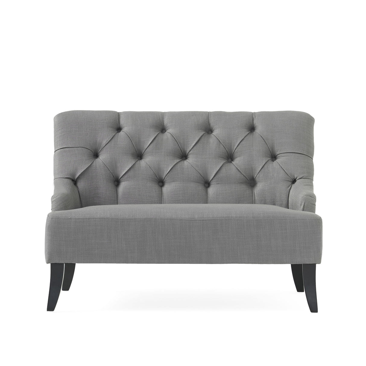 Nicole - French Style Upholstered Loveseat With Tufted Backrest