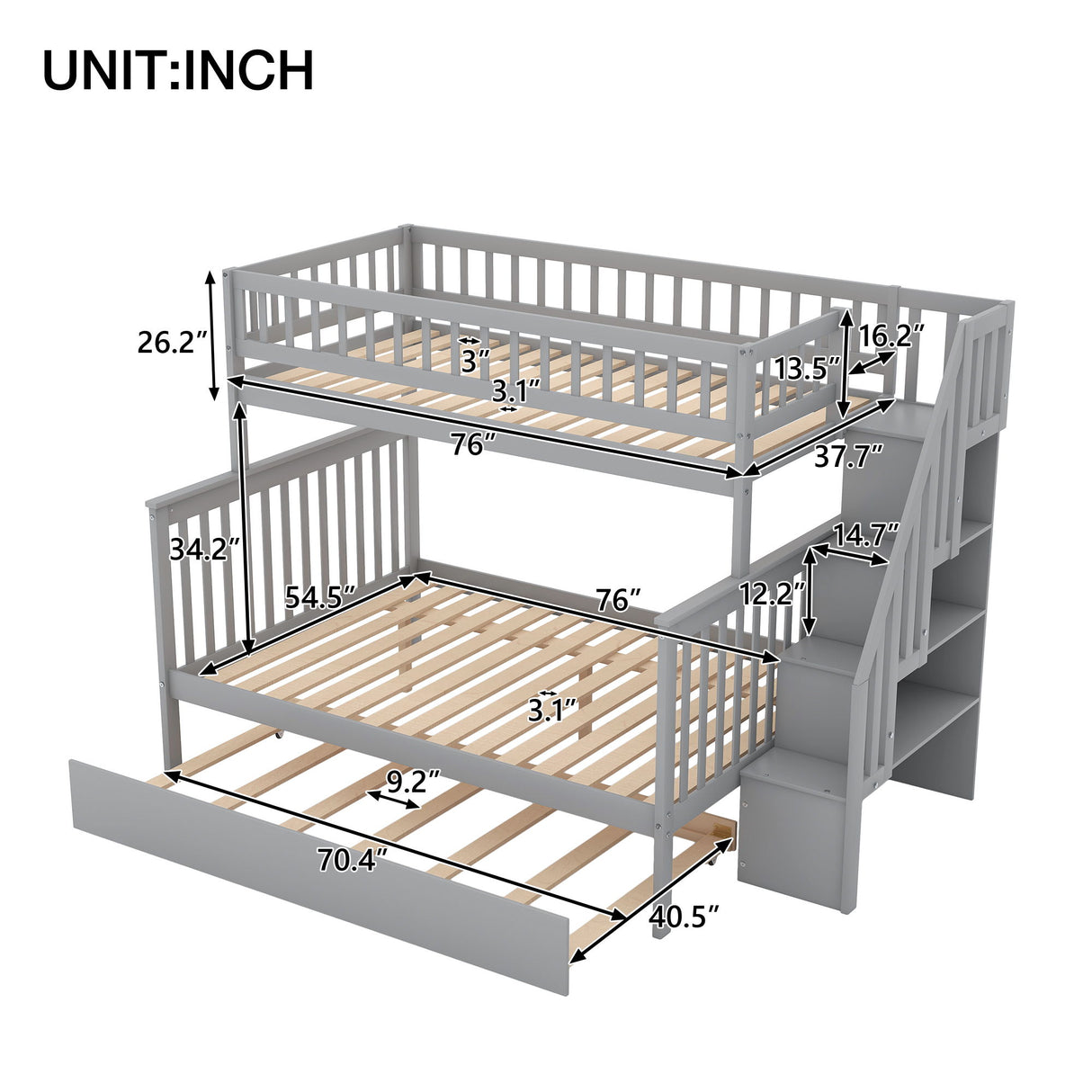 Bunk Bed With Staircase