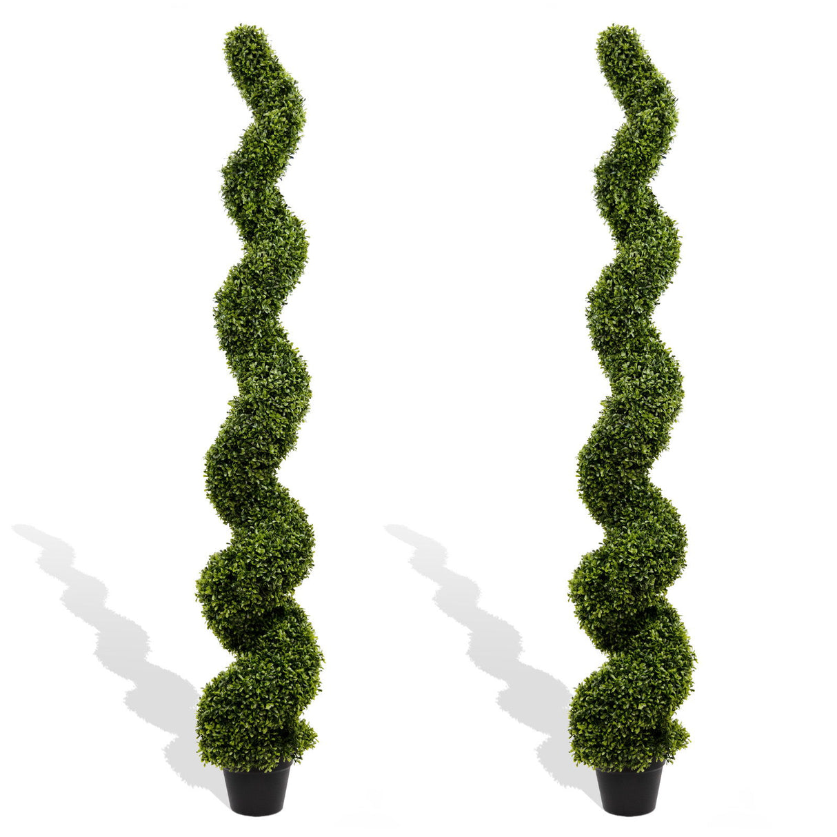 Artificial Outdoor UV Resistant Plastic Boxwood Topiary Spiral Tree