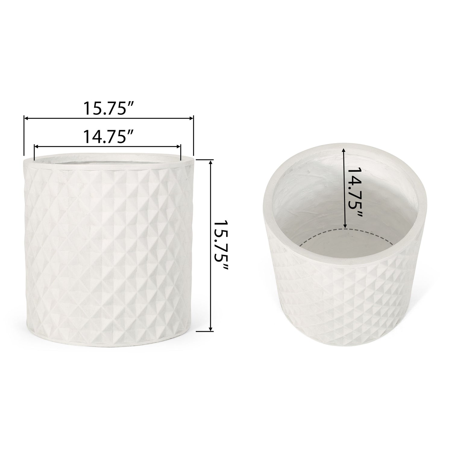 Planter - Antique White