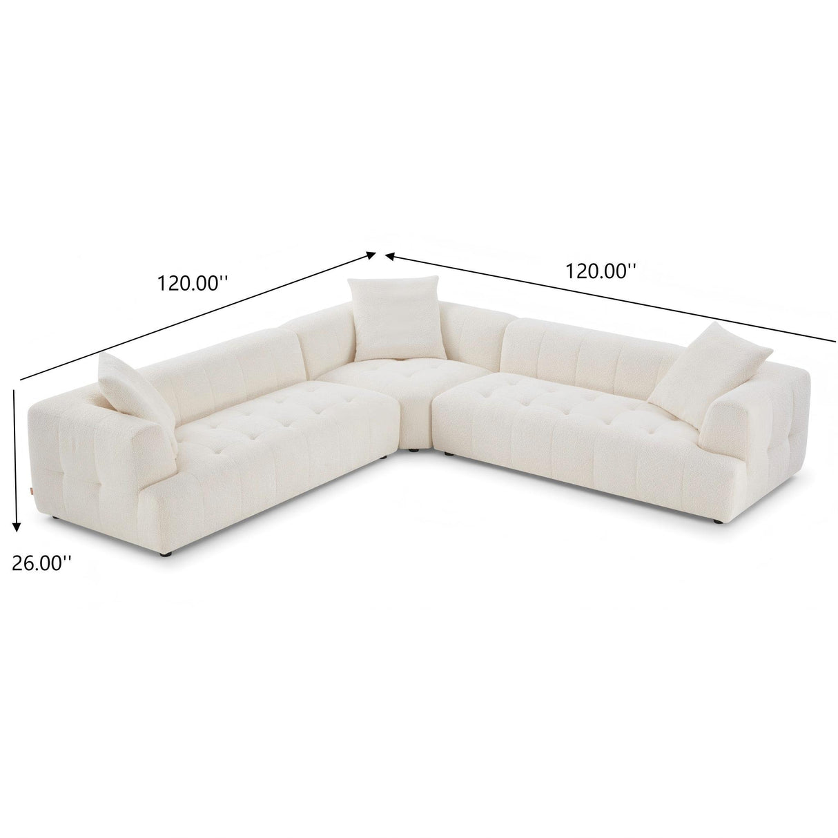 Kaynes - Elegant Upholstery Corner Sofa