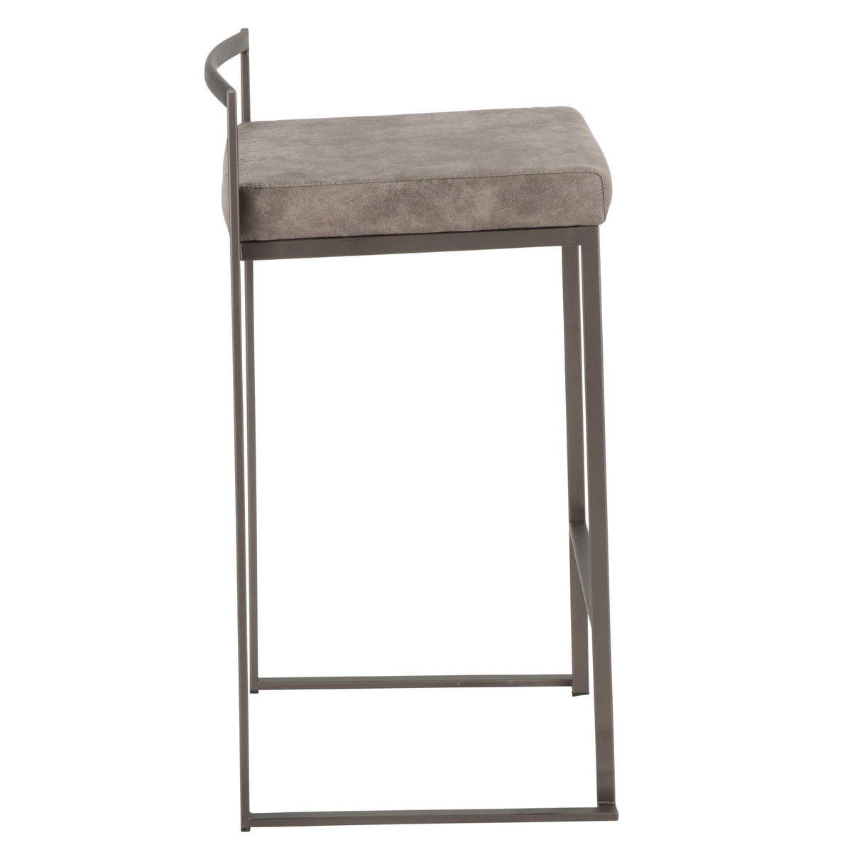 Fuji - Contemporary Stackable Counter Stool (Set of 2) - Antique / Stone